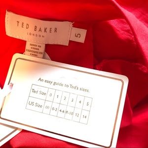 Robe Ted Baker London Taille 2 - Rose Métallisé Tricoté Avec Détails - Neuve Avec étiquettes
